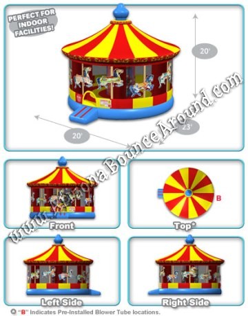 Carousel Bounce House rental Phoenix AZ